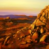 'Cathedral Rock' One of a series of Australian landscapes 50x70 cm