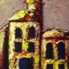 'Monastery 2' Acrylic impasto on canvas. 40x30 cm. Details in the Shop area of the website.