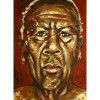 'Torres Straights Islander' Acrylic on canvas 50x 40 cms