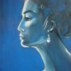 'Blue' Acrylic on canvas 45x35 cms  For Sale; details in the Shop section of the website.