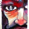 'The Wrong Heart' Cover of story book, watercolour, ink and acrylic