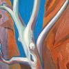 'Ghost Gum Tree' Acrylic on Canvas, reworked 2013.