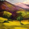 'Crete; Looking North' Acrylic on canvas with texture. Spring 2013.